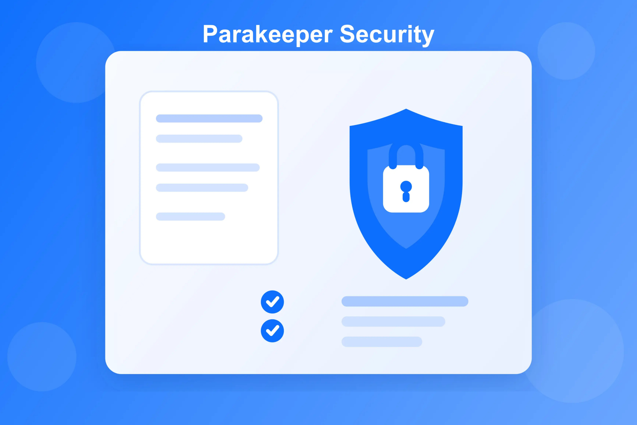Parakeeper security and privacy illustration